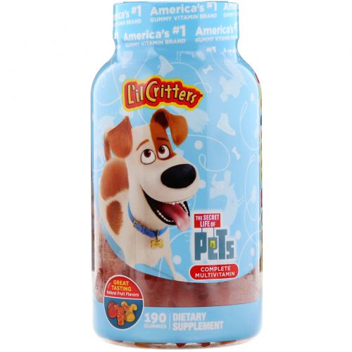 L'il Critters, Complete Multivitamins, Secret Life of Pets, Natural Fruit Flavors, 190 Gummies