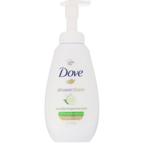 Dove, Пена для душа, огурец и зеленый чай, 400 мл (13,5 жидк. унции)