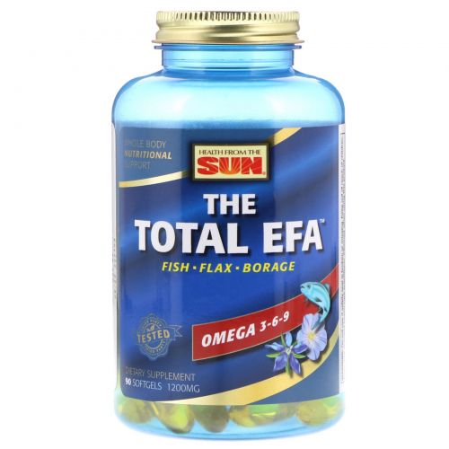 Health From The Sun, The Total EFA, 1200 mg, 90 Softgels