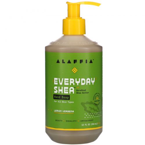 Everyday Shea, Мыло для рук, вербена лимонная, 12 жидких унций (354 мл)