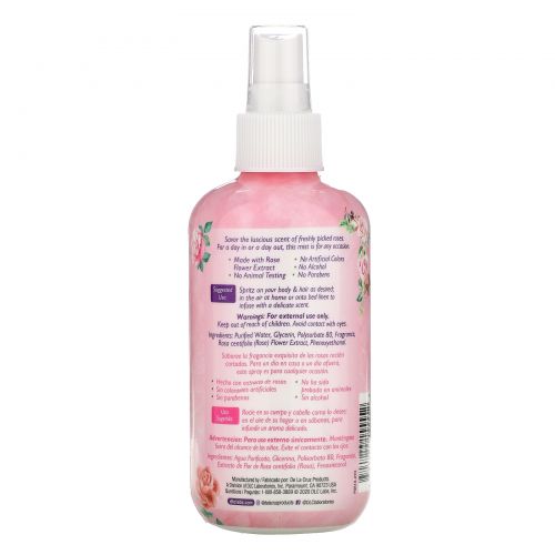 De La Cruz, Rose Water Body Spray, 8 fl oz (236 ml)