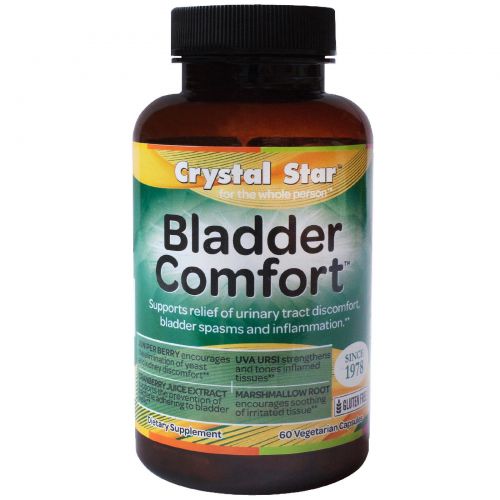 Crystal Star, Bladder Comfort (комфорт мочевого пузыря), 60 вегетарианских капсул