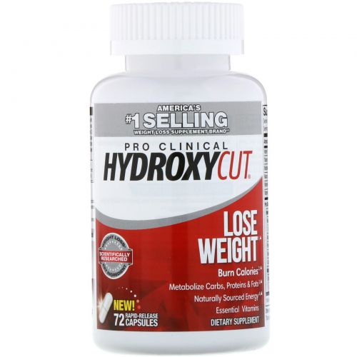 Hydroxycut, Pro Clinical Hydroxycut, похудение, 72 капсулы с быстрым высвобождением