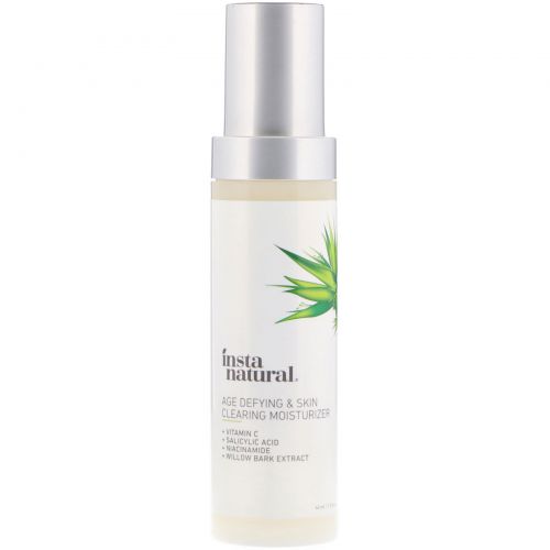 InstaNatural, Age Defying & Skin Clearing Moisturizer, Anti-Aging, 1.5 fl oz (44 ml)