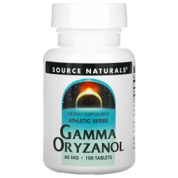 Source Naturals, Гамма оризанол (Gamma Oryzanol), 60 мг, 100 таблеток