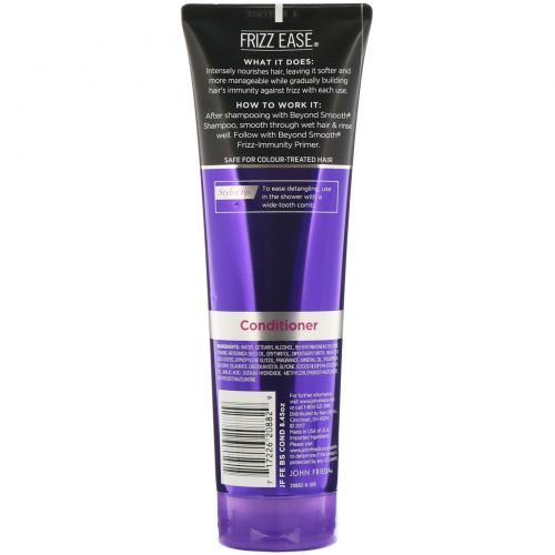 John Frieda, Кондиционер для стойкого выпрямления Frizz Ease, Beyond Smooth, Frizz-Immunity, 250 мл