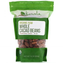 Kevala, Organic Raw Cacao Beans, 16 oz.