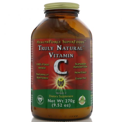 HealthForce Nutritionals, Натуральный витамин C, 17.6 унций (500 г)