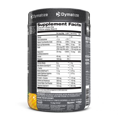 Dymatize Nutrition, Pre-WO., Pineapple Orange Crush, 14.11 oz (400 g)