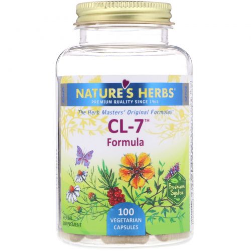 Nature's Herbs, CL-7 Formula, 100 Vegetarian Capsules