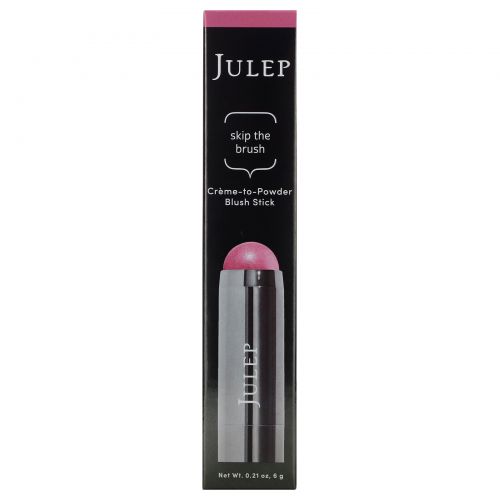 Julep, Skip The Brush, кремово-пудровые румяна-стик, оттенок Peony Pink, 6 г