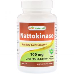 Best Naturals, Nattokinase, 100 mg, 90 Vcaps