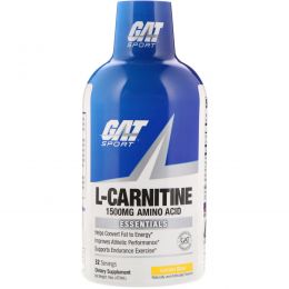 GAT, L-Carnitine, Amino Acid, Lemon Blast, 1500 mg , 16 oz (473 ml)