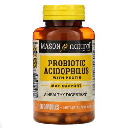 Mason Natural, Probiotic Acidophilus With Pectin, 100 Capsules