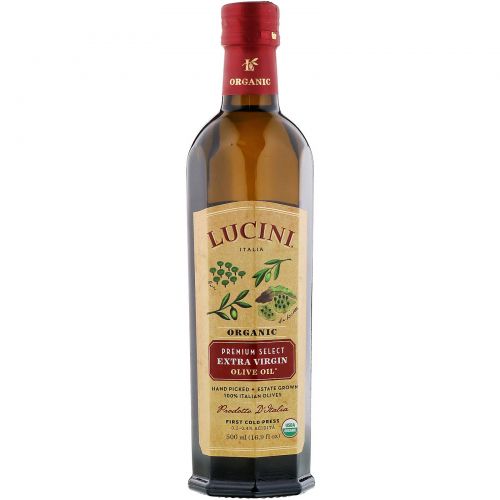 Lucini, Premium Select, Organic Extra Virgin Olive Oil, 16.9 fl oz (500 ml)