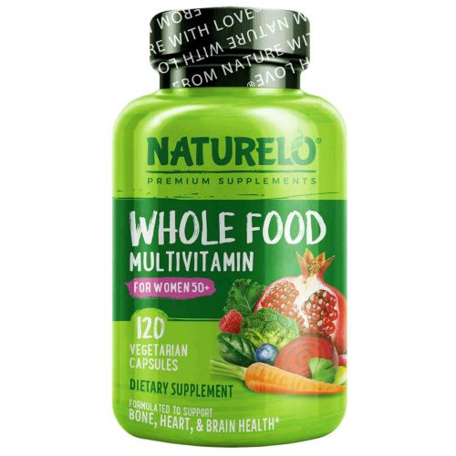 NATURELO, Whole Food Multivitamin for Women 50+, 120 Vegetarian Capsules