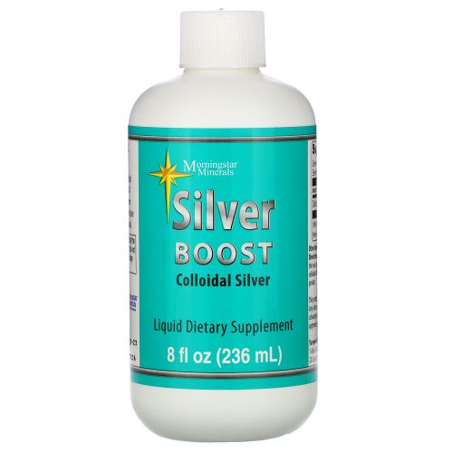 Morningstar Minerals, Silver Boost, коллоидное серебро, 236 мл