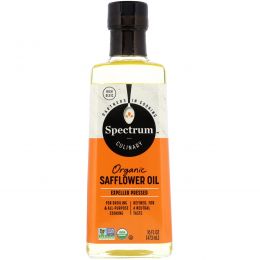 Spectrum Naturals, Органическое сафлоровое масло, высокая термостойкость, 16 жидких унций (473 мл)