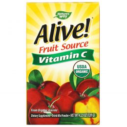 Nature's Way, Alive!, Vitamin C, Powder, 120 g