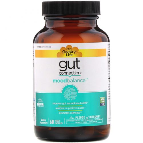 Country Life, Gut Connection, Mood Balance, 60 Vegan Capsules