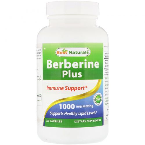 Best Naturals, Berberine Plus, 1000 mg/Serving, 120 Capsules