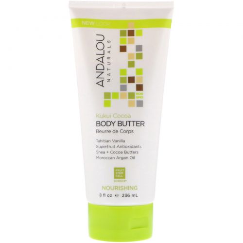 Andalou Naturals, Масло для тела, питательное, какао кукуи, 236 мл (8 жид.ун.)