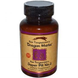 Dragon Herbs, Супер таблетки №2, 420 мг, 60 растительных капсул