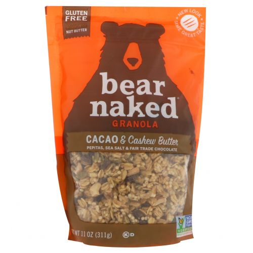 Bear Naked, Мягкая запеченная гранола, какао + масло кешью, 11 унций (311 г)