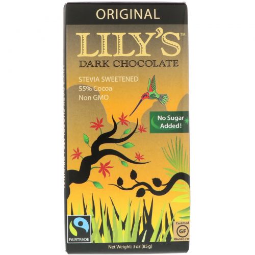 Lily's Sweets, Dark Chocolate, Original,  3 oz (85 g)