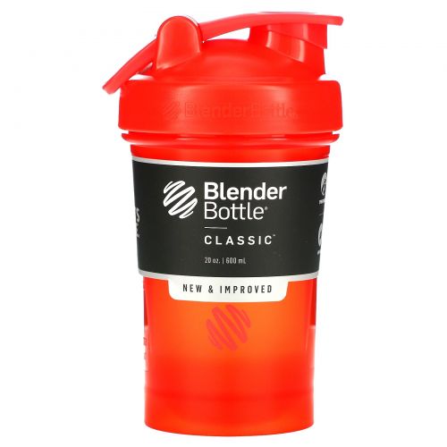 Blender Bottle, Классический с петелькой, красный, 20 унций