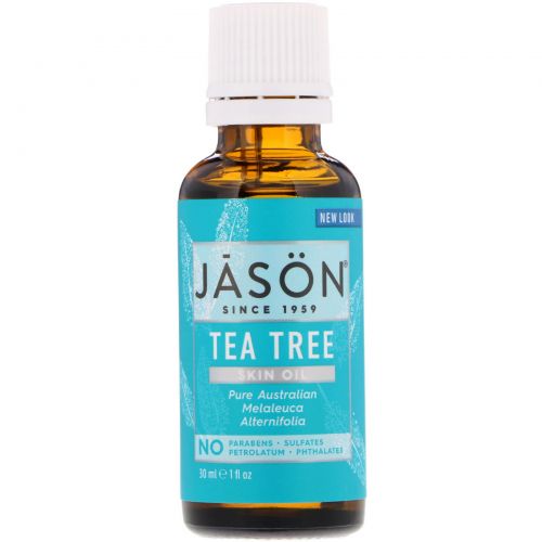 Jason Natural, Масло для кожи. Очищающее чайное дерево. 1 жидкая унция (30 мл)