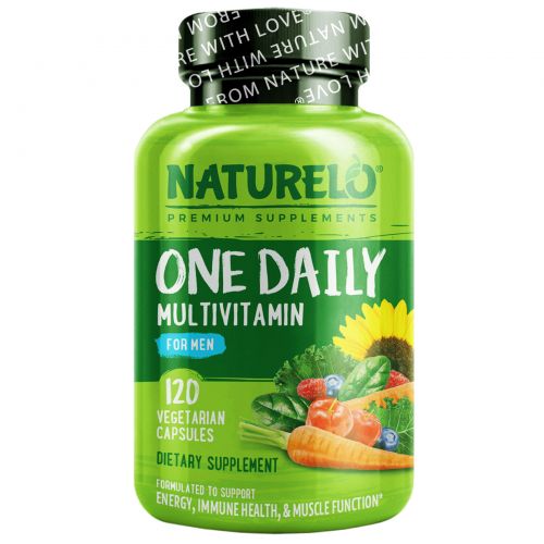 NATURELO, One Daily Multivitamin for Men, 120 Vegetarian Capsules