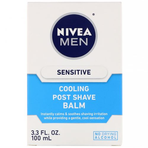 Nivea, Men, для чувствительной кожи, охлаждающий бальзам после бритья, 100 мл (3,3 жидк. унций)