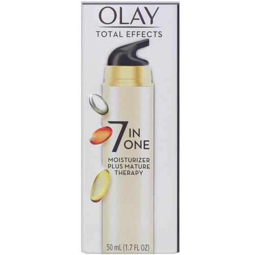 Olay, Total Effects, 7 в 1, увлажняющее средство + уход за зрелой кожей, без отдушек, 50 мл (1,7 жидк. унций)