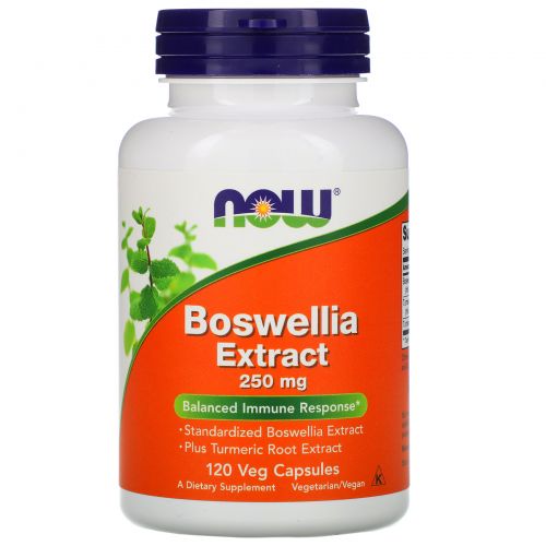 Now Foods, Экстракт босвеллии, 250 мг, 120 растительных капсул