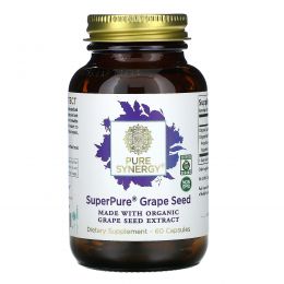 The Synergy Company, Pure Synergy, Organic Super Pure Grape Seed Organic Extract , 60 Organic Veggie Caps