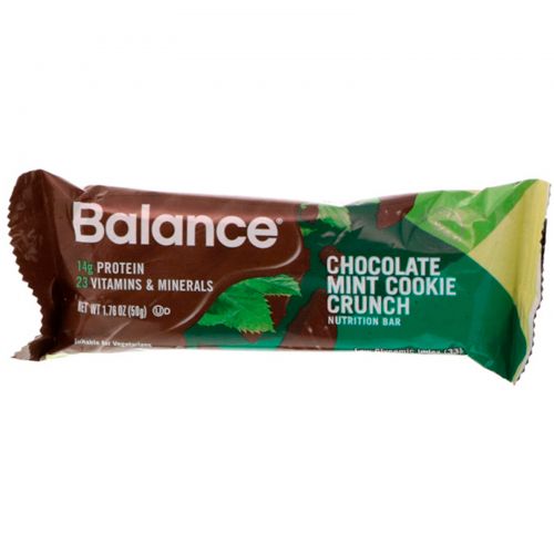 Balance Bar, Питательный батончик, шоколадное пирожное с мятой, 6 батончиков, 50 г