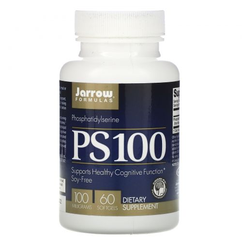 Jarrow Formulas, PS 100, Фосфатидилсерин, 100 мг, 60 гелевых капсул