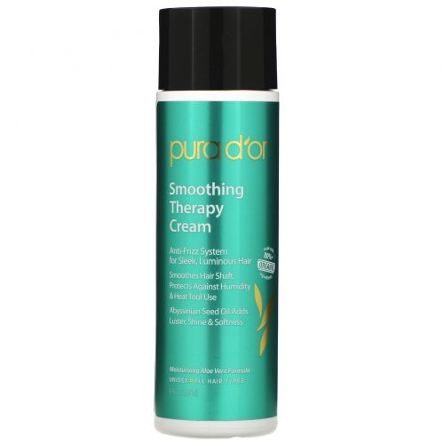 Pura D'or, Smoothing Therapy Cream, 8 fl oz (237 ml)