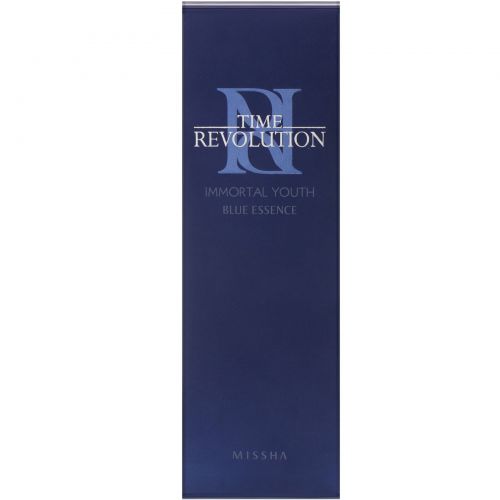 Missha, Time Revolution Immortal Youth Blue Essence, антивозрастная эссенция, 80 мл