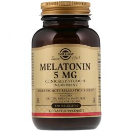 Solgar, Мелатонин, 5 мг, 120 таблеток