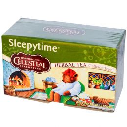 Celestial Seasonings, Травяной чай «Время для сна», Без кофеина, 20 чайных пакетиков