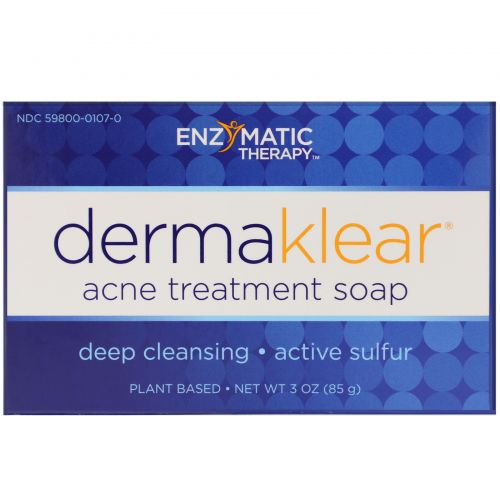 Enzymatic Therapy, DermaKlear мыло для борьбы с акне, 85 г