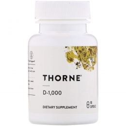 Thorne Research, D-1000, 90 капсул на растительной основе