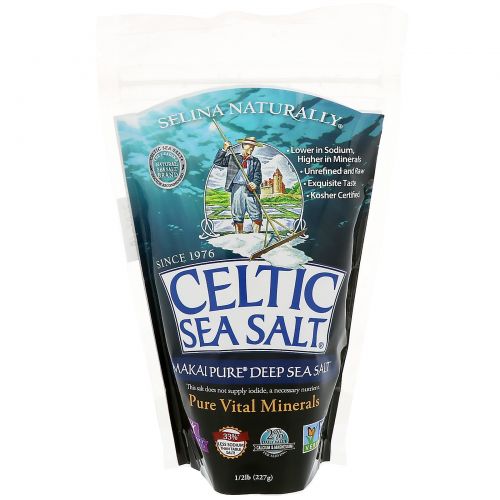 Celtic Sea Salt, Makai Pure Deep Sea Salt, Pure Vital Minerals, 1/2 lb (227 g)