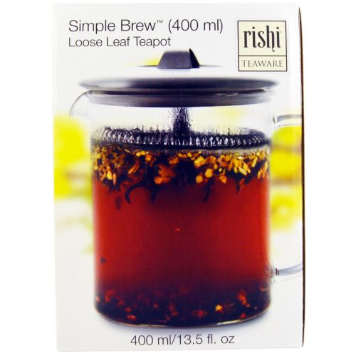 Rishi Tea, Заварочный чайник для листового чая Simple Brew, емкость 400 мл.