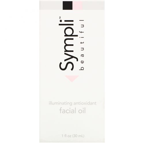 Sympli Beautiful, Осветляющее масло для лица с антиоксидантами, 30 м (1 жидк. унция)