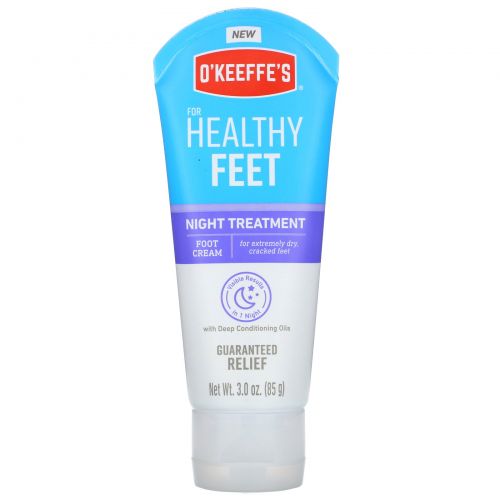 O'Keeffe's, Healthy Feet, Night Treatment, Foot Cream, 3.0 oz (85 g)