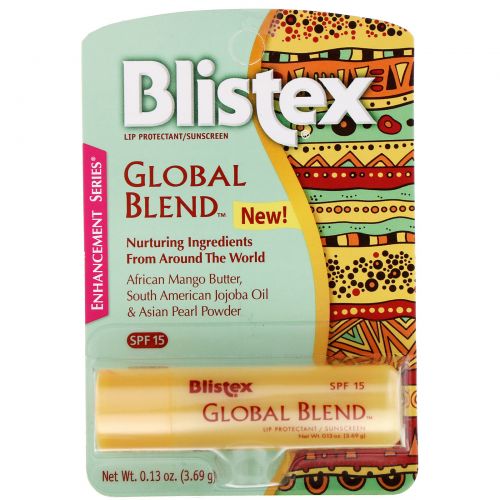 Blistex, Global Blend, Lip Protectant/Sunscreen, SPF 15, 0.13 oz (3.69 g)