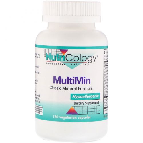 Nutricology, MultiMin, 120 растительных капсул